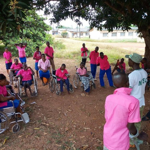 Moshood Muhammed giving an address